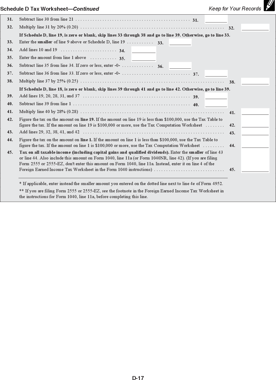Online generation of Schedule D and Form 8949 for $10.00