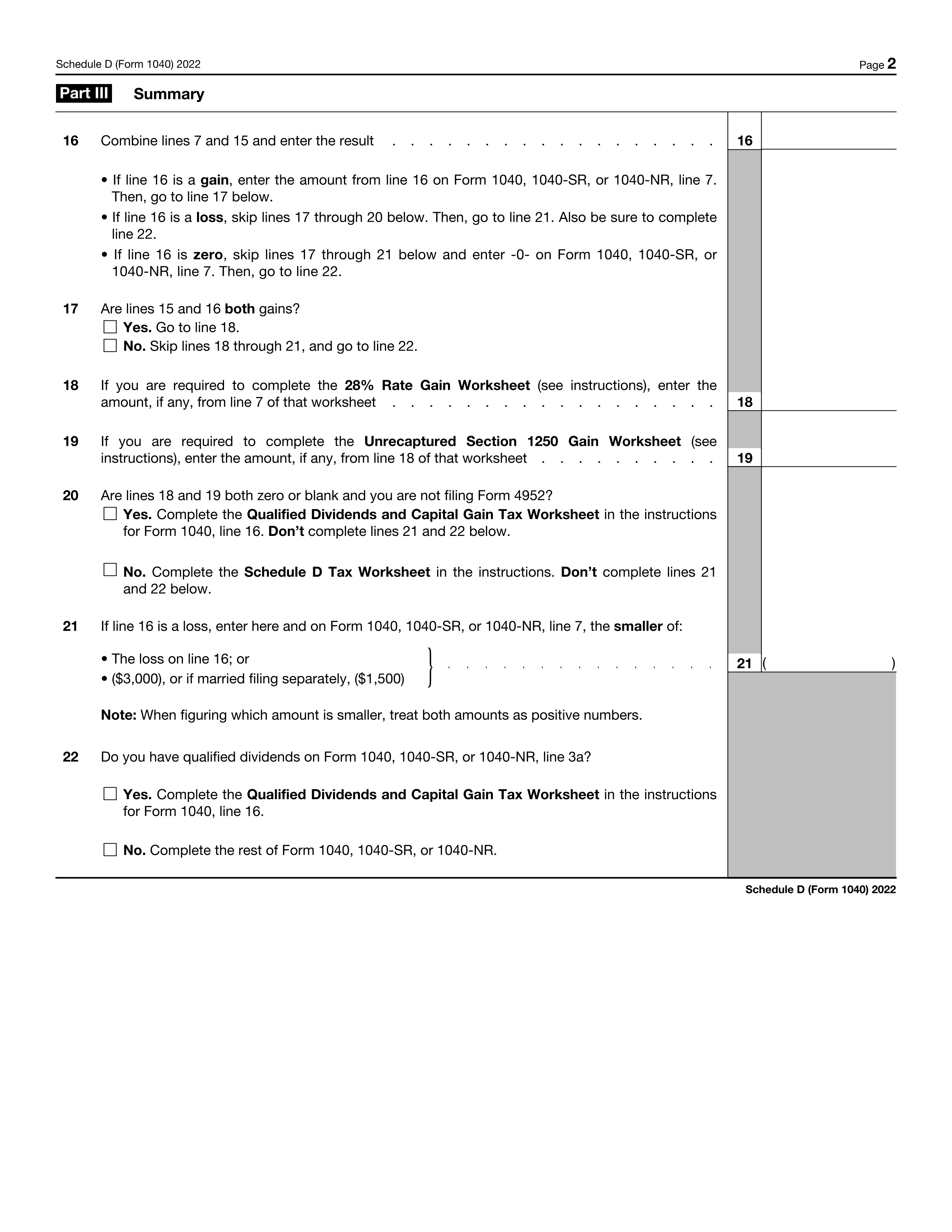 Schedule D Page 2