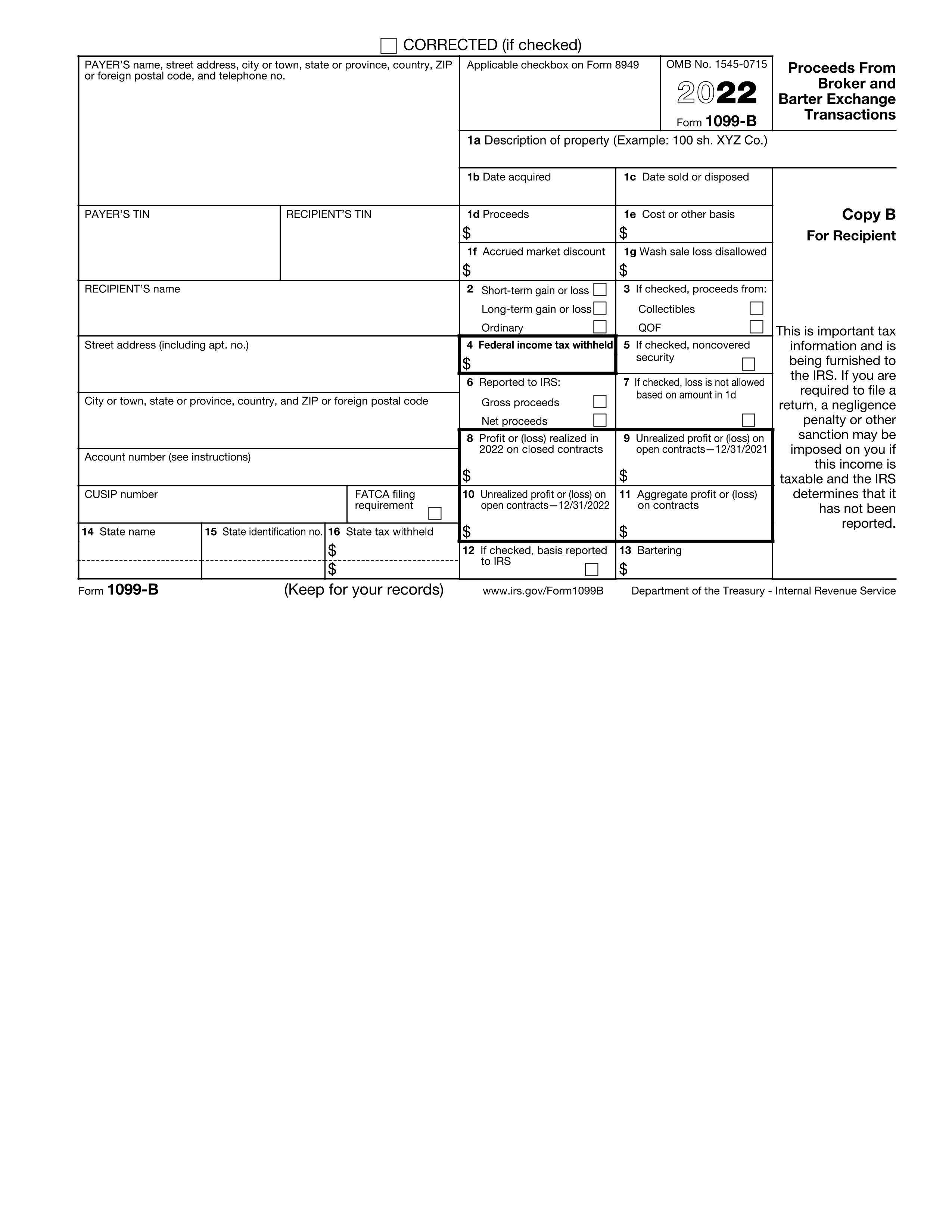 Form 1099-B