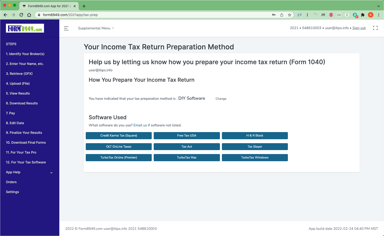 Select Your Income Tax Return Preparation Software